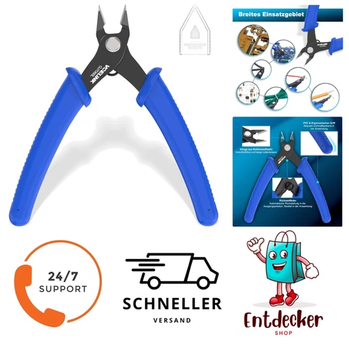 Seitenschneider Klein Abgewinkelt Präzisionszange für Modellbau und Elektronik