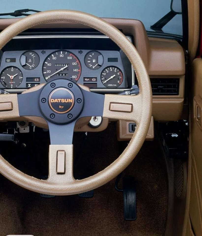 Nissan Patrol K160 1990 volante cuero nuevo 1980-1995 Safari Datsun marrón Foto 4 de 4