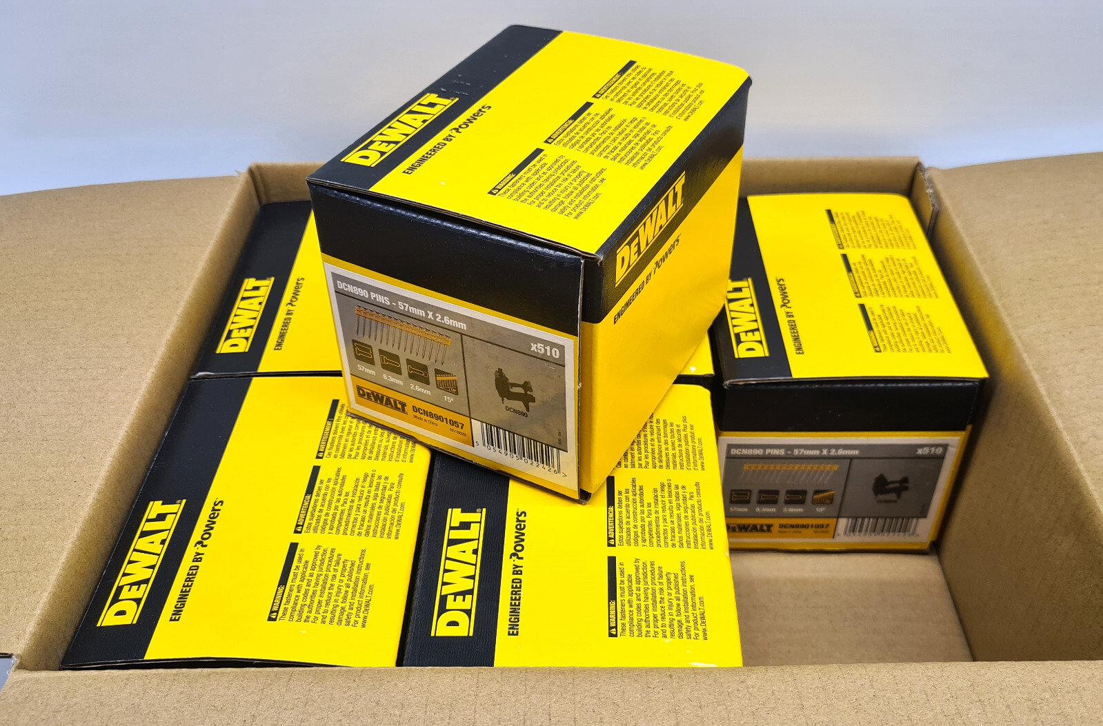 3060 Verzinkte Magazin-Nägel 57x2,6mm DeWalt DCN8901057 für DCN890 Nagler