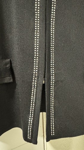 EUC Exclusively Misook Damen Cardigan Pullover mit durchgehendem Reißverschluss Größe M verziert - Bild 6 von 15