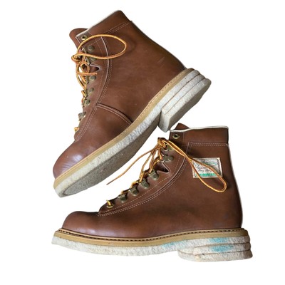 Weinbrenner The Ultimate Wading Shoe Rugged Brown Leather Men\'s Boots NOS Weinbrenner Fly Fishing Wading Boots Brown Hunting  main image 4