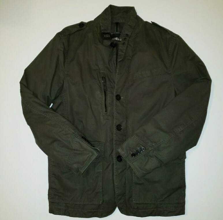 Express Military Green Utility Style Winter Jacket Gem