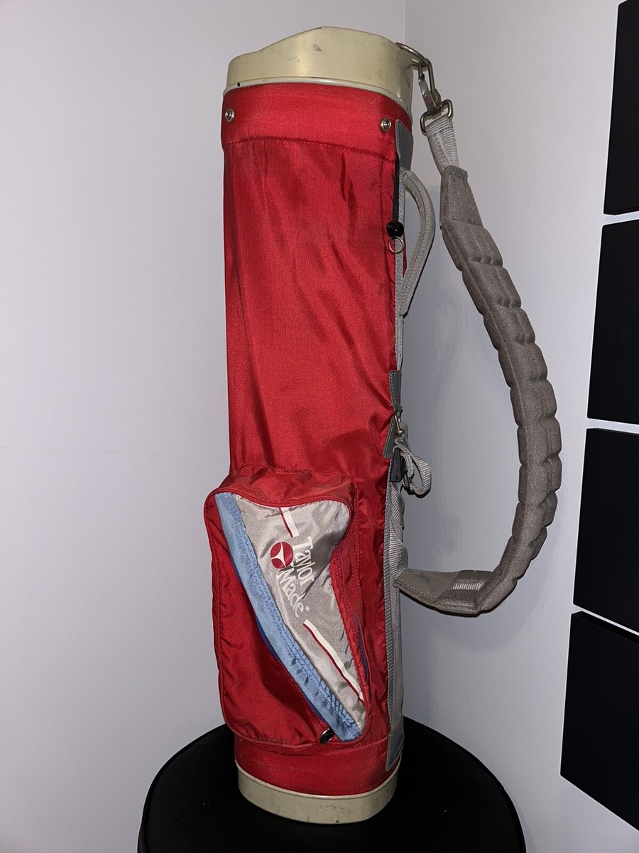 Vintage 1980s Taylor Made Carry Golf Bag Red Blue Gray | eBay