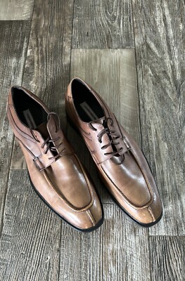 Joseph Abboud Shoes Merrick Dress Cognac Oxford Lace Up Brown Mens Size 10D