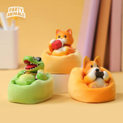 Party Animalドックフード Amazon.com: Rigibright 56Pcs Adopt A Puppy Party Favors Mini Plush