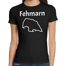Fehmarn Insel Damen T-Shirt - Deutschland Urlaub Femern Ostsee Westdeutschland