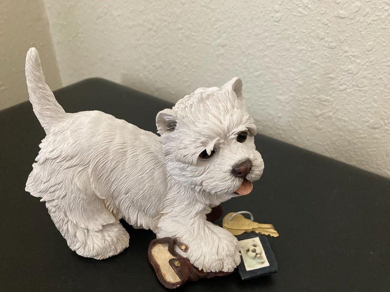 West Highland Terrier Dog Figurine Puppy Love