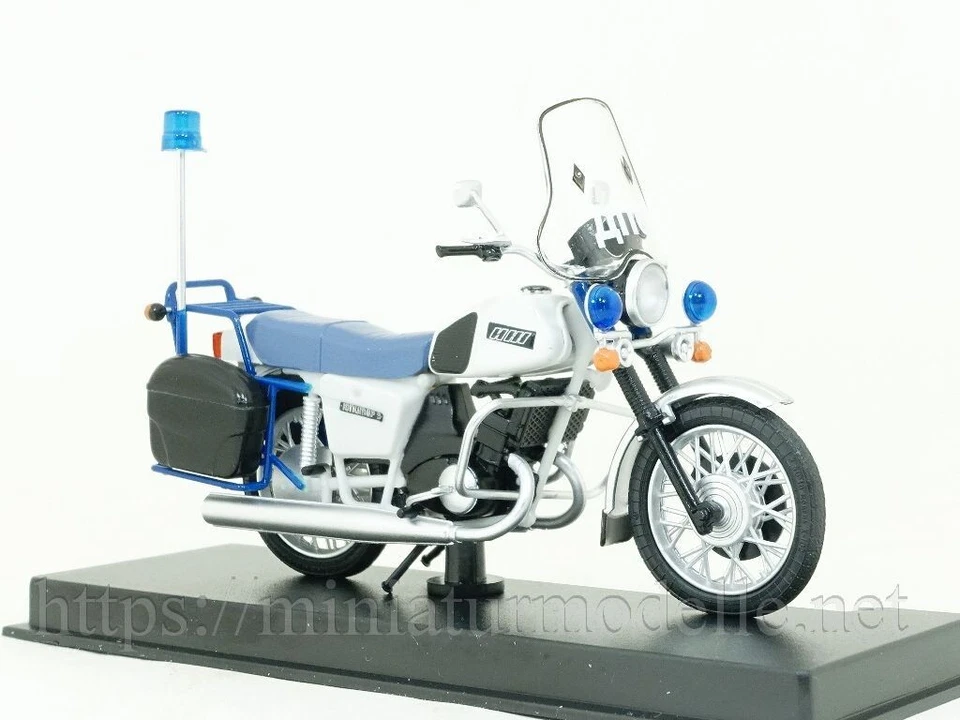 1:24 IZh Jupiter 5 03 Polizei Motorrad Russische Modimio #4 Police Motorcycle OV - Bild 2 von 3