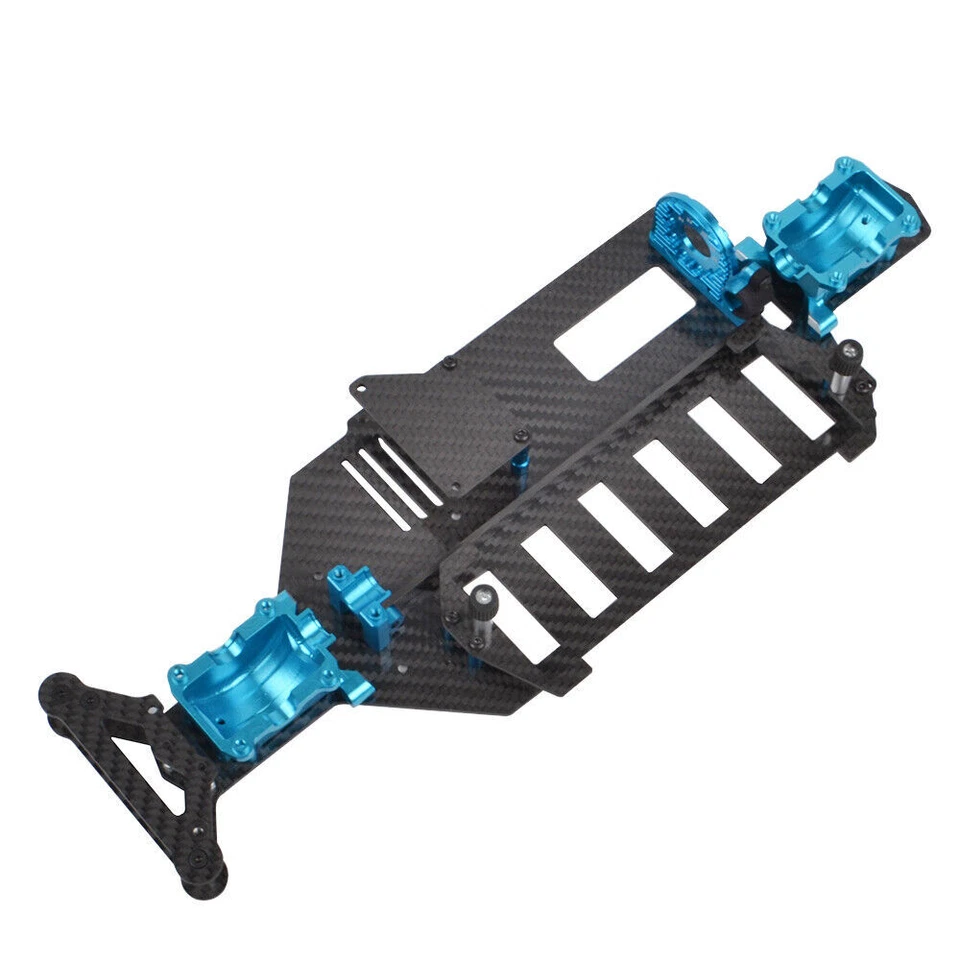 Carbon Fiber Unterdeck Chassis Kit Für Tamiya TT-02 TT-02S TT-02D Set - Bild 3 von 4