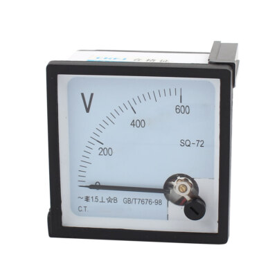 SQ-72 Klasse 1,5 AC 0-600 V  Montiert Spannung Analog Panel Meter Voltmeter