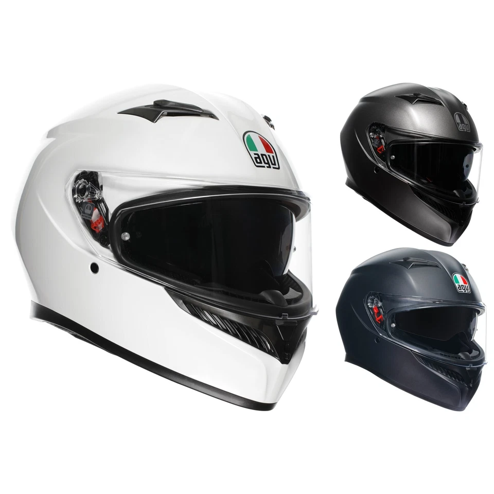 AGV Moto Casque K3 Solide - Casque Intégral Avec Et Goupille Disque - Photo 1/1