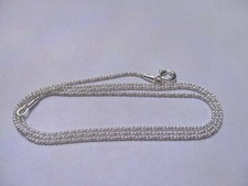 Sterling Silver 18 inch long box chain style chain necklace1mm thick