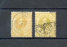 CURACAO- WILLEM III - # 5 , 10 ---CV € 95 - USED LUXE 