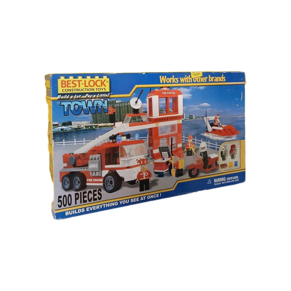 Best Lock Bricks Construction Town Brand New Vintage  - Image 3 of 4