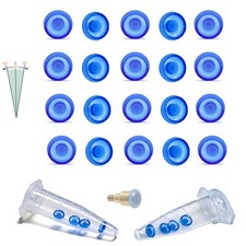 Dental fits Zest Locator Male Caps Standard Xtra-Light Blue 1.2lbs Inserts 20Pcs