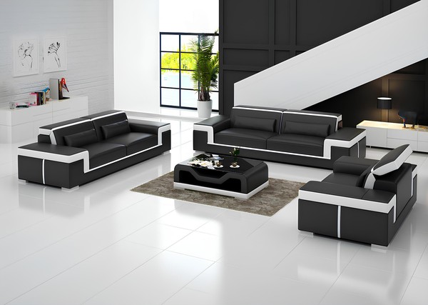 Sofagarnitur 31 Sitzer Set Design Sofa Polster Couchen Leder Couch Modern Neu-image