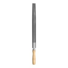 8" Half Round Medium Cut Thin File Double Teeth with Wood Handle