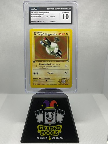 Lt. Surge's Magnemite (1st Edition) graded CGC 10 for sale on eBay