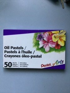 Pentel Arts, Oil Pastels. 50 Sticks, 49 Colors. Used Once!