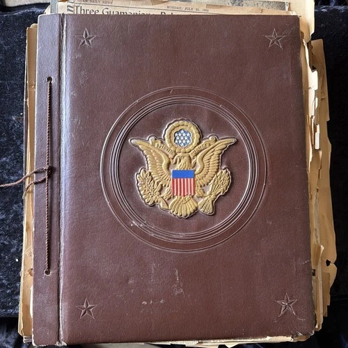 1942 WW2 World War 2 Large Newspaper Clipping Scrapbook Vintage Military