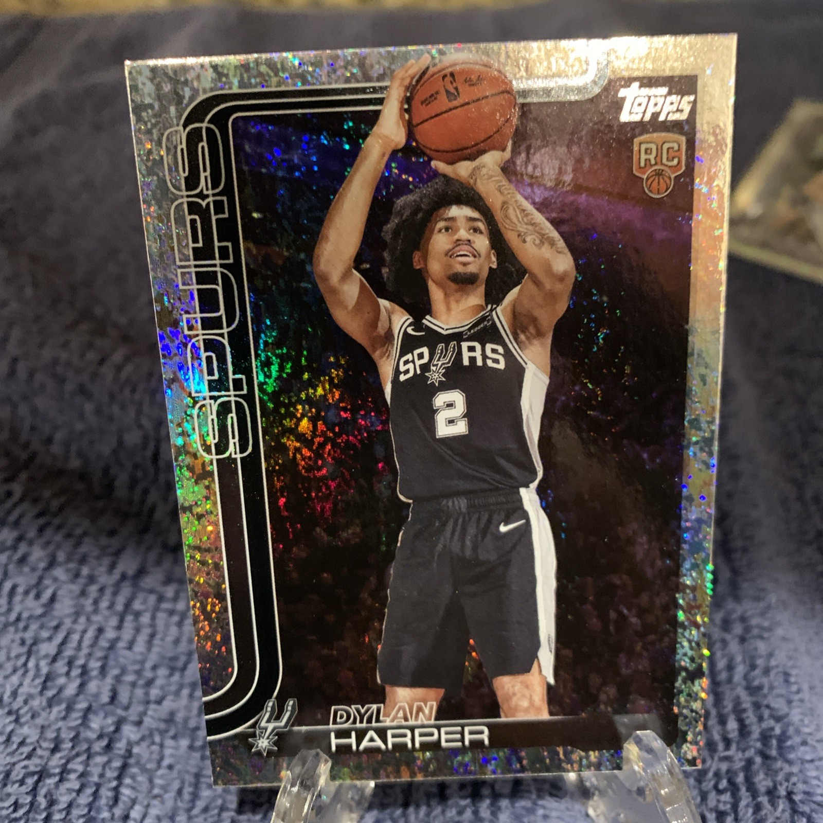 Dylan Harper 2025-26 Topps Basketball Sand Glitter Foil (RC) Spurs #202 Rookie
