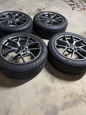 18 X 10 Apex Vrs-5 Anthracite Gray Square Set Of 4