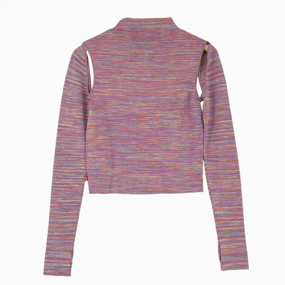 Pulóver Levi's Para Mujeres Multicolor Crop Top Yv6 Talla S - Imagen 3 de 4