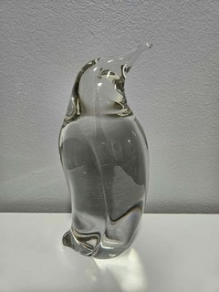 Whitefriars Vicente Boffo Penguin Paperweight In Flint Colour Way