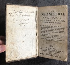 Livre Ancien. La géométrie pratique du Sr Boulenger. 1690