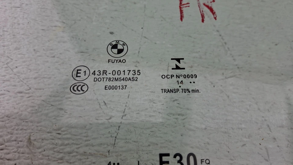 BMW 320I XDRIVE F30 2013-2018 puerta del lado del pasajero delantero derecho ventana cristal OEM Foto 4 de 4