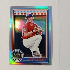 2025 Panini Stars and Stripes Carson Bolemon #115 Rookie Card