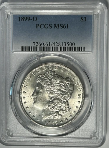 1899 O  MORGAN DOLLAR PCGS MS 61