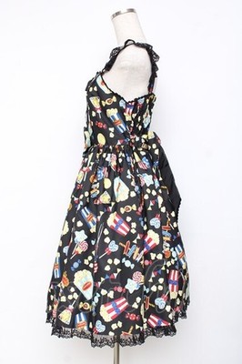 Angelic Pretty Happy Park Carnival JSK Set Black with Barrette AP