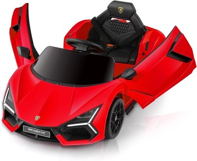 Lamborghini Elektroauto Kinder 12V mit Fernbedienung LED Scherentür MP3