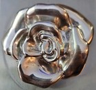 925 Stamped: Rare; Vintage, Sterling Huge Flower Rose Pendant/Brooch   — photo 5