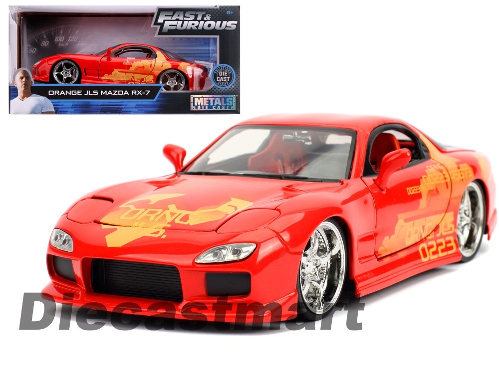 Fast & Furious Orange Julius's Mazda RX-7 by Jada 1:24 Diecast Car