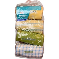 Baby 5-Pack Receiving Blankets 30" x 30" 100% Weekday Designs