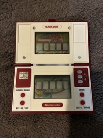 Nintendo Game & Watch Black Jack BJ-60 Multi Screen 1985 Vintage Tested Working