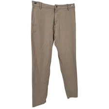 Bird Dogs Pants Mens 32x32 Khaki Golf Mens Flat Front Casual Chinos Trousers