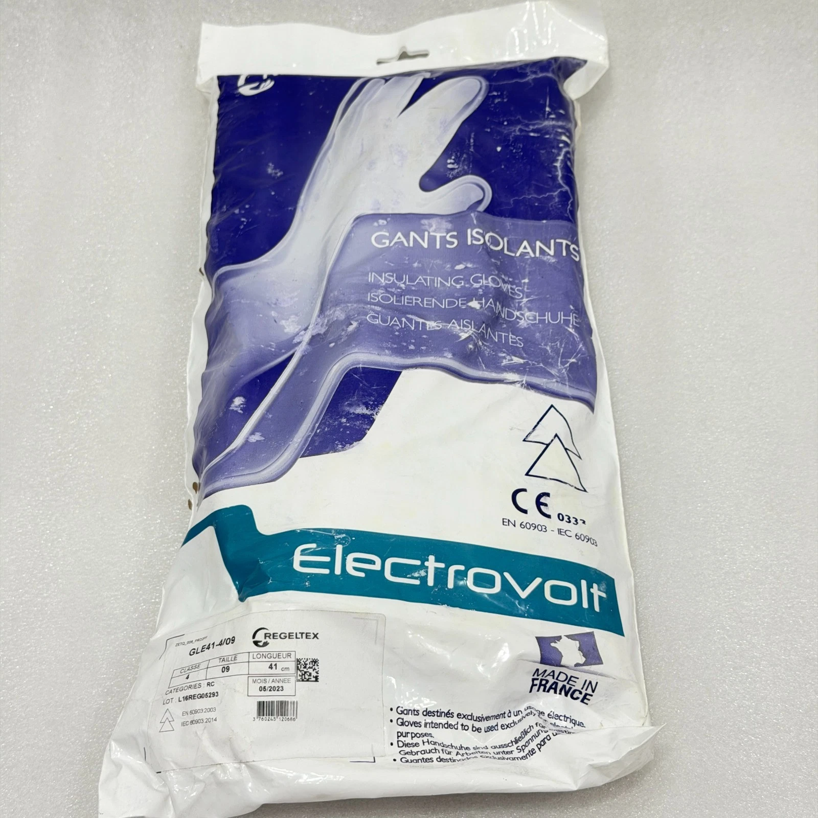 NEW REGELTEX ELECTROVOLT ELECTRICAL INSULATING GLOVES CLASS 4 SIZE 09 GLE41-4/09
Opens in a new wind