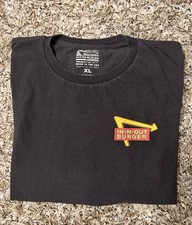 In N Out Burger 75 Years T Shirt XL Black Graphic Tee Made In USA Double Sided