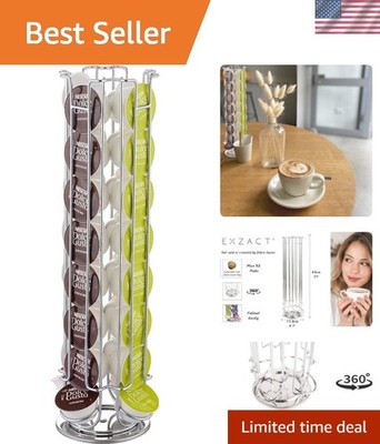 Contemporary Coffee Capsule Display Stand - Organizes 32 Dolce Gusto Pods Neatly