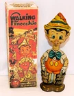 EX! DISNEY 1939 "PINOCCHIO" MARX TIN WIND-UP TOY+ BUILT-IN KEY+ REPLICA BOX SET!