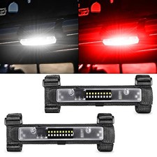 UTV Interior Light, Universal Roll Bar Dome Light Roll Cage Red  White-2pcs