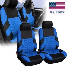 For Honda Cr-v Crv Auto Car Seat Covers Cloth 2-seats Front Protector Blackblue For Honda Cr-v Crv Auto Car Seat Covers Cloth 2-seats Front Protector Blackblue