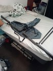 Green Foldable Portable Camping Cot, Fabric Bed with Metal Frame — photo 5