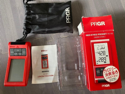 PRGR Red Eyes Pocket Golf Head Geschwindigkeitsmessgerät HS-110 Japan gebraucht