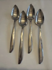4-TWIN STAR MCM Oneida Community Flatware Grapefruit Spoons  FREE SHIP
