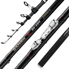 OXMAN Telescopic Fishing Rod 3.6m 3.9m 4.2m 4.6m 5m Long Shot Portable Retrac...