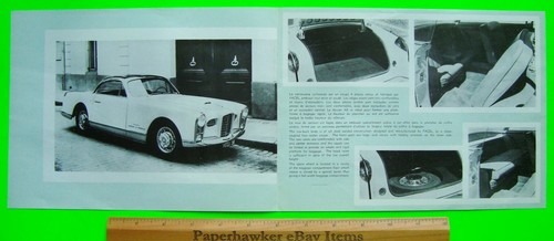 ca 1955 - 1960 FACEL VEGA FACTORY SALES LOT Brochure + COLOR CATALOG + 2 Photos - Picture 17 of 21